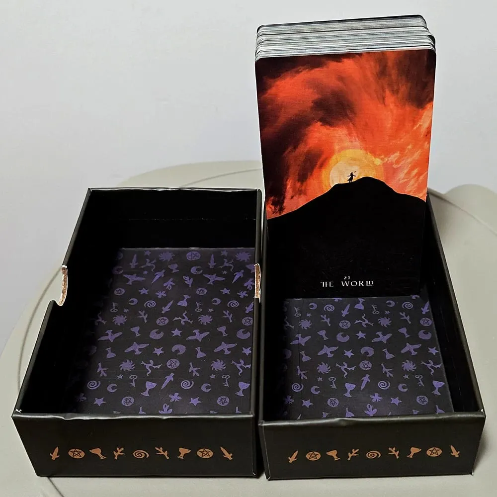 12*7cm in Rigid Box - The Shadows We Cast Star Seeker Tarot Deck Atmospheric & Mystical 79-Card Set for Intuitive Readings — image 4