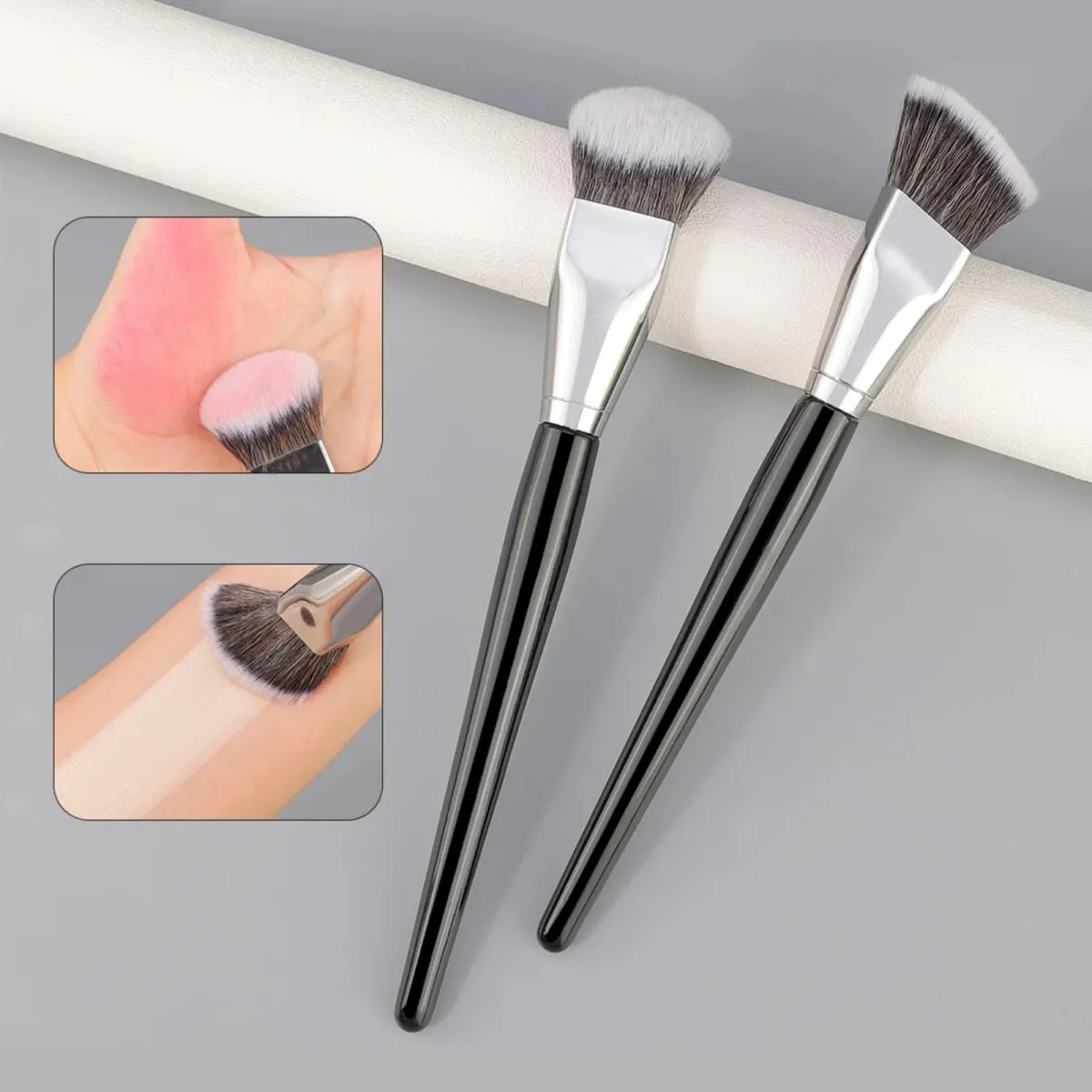 1/2pcs Soft Long Foundation Makeup Brush Suitable for Both Wet and Dry Use Delicate Makeup Tool — image 3
