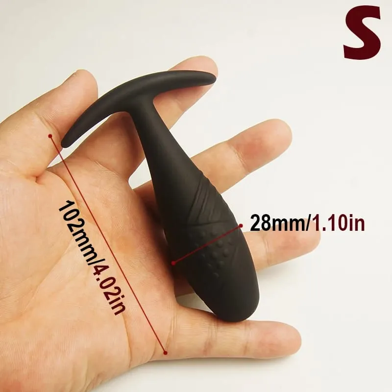 Silikon Anus Butt Plugs med avsmalnande bas för komfort Texturerade analsexleksaker Trainer Training Analplug Buttplug Butplug — image 9