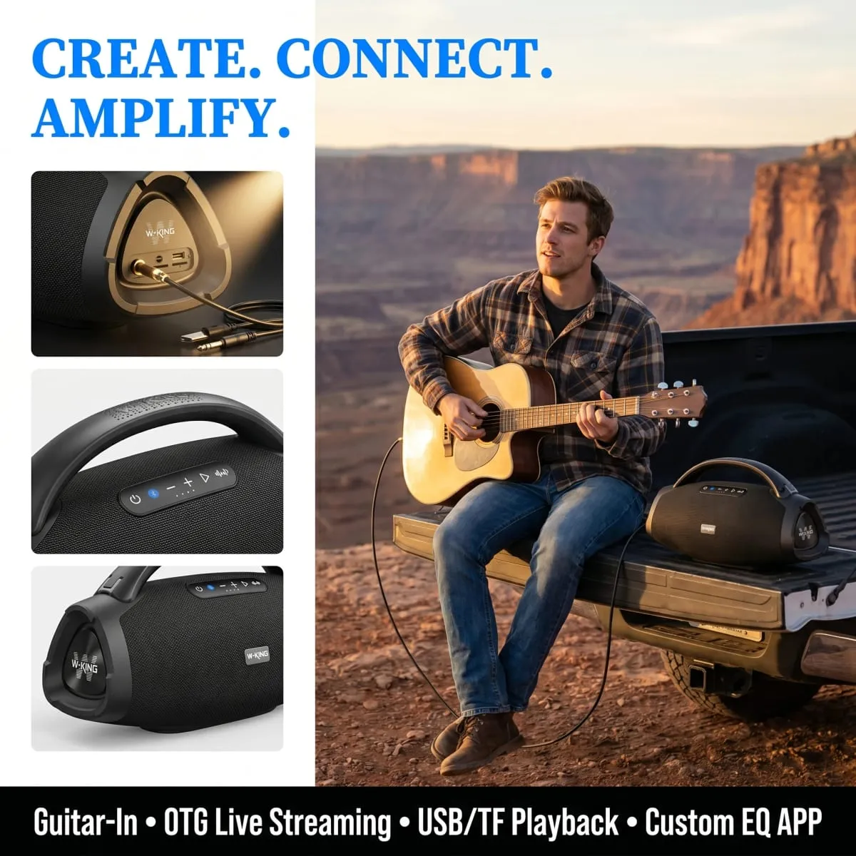 X20S Portable Bluetooth Speakers 280W Stormbox Power With Subwoofer Ipx7/Guitar Input/Power Bank TWS Connection Outdoor