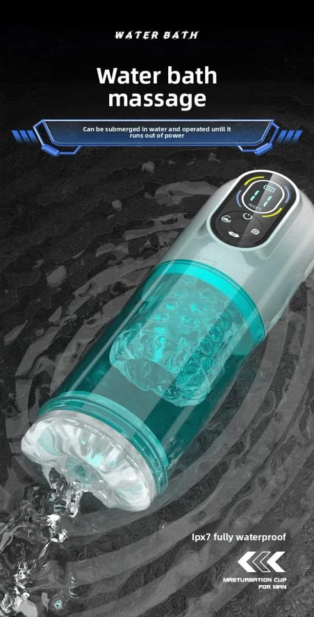 Viewing Window Waterproof Masturbation Cup Vacuum Sucking Tongue Licking Blowjob Telescopic Rotating Male Masturbator Sex Toy — image 2