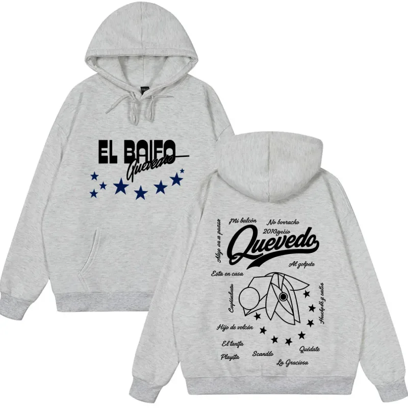 EL BAIFO Album 2026 Tour Graphics Hoodie Men Women Aesthetic Trend Sweatshirts Loose Casual Vintage Oversized Pullover — image 5