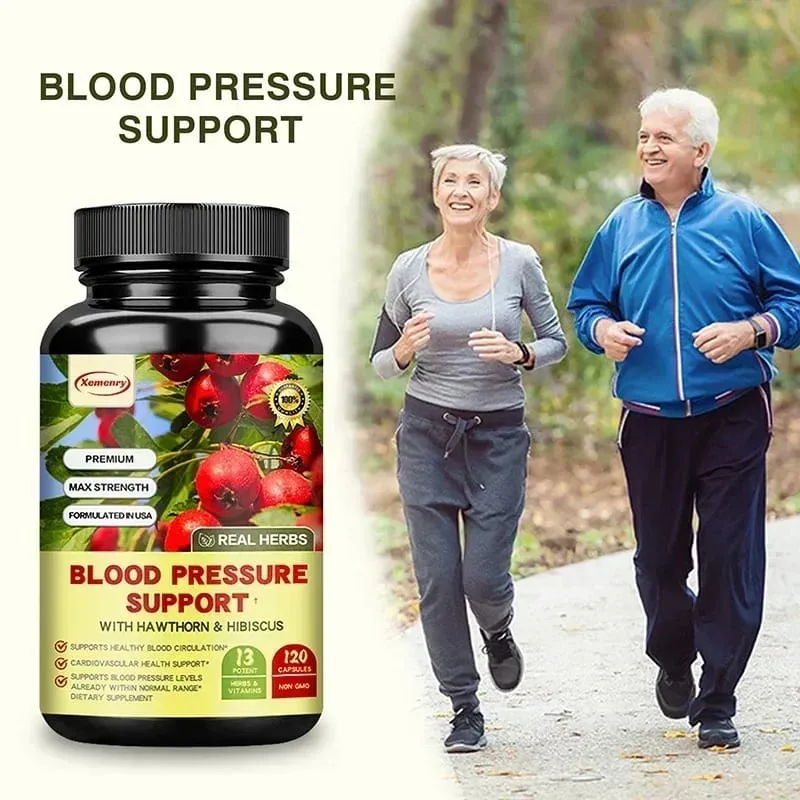 Suporta sa Presyon ng Dugo - Sinusuportahan ang Cardiovascular Health Nagpapalakas ng Enerhiya at Immunity para sa Kalusugan ng Puso - na may Hawthorn at Hibiscus — image 3