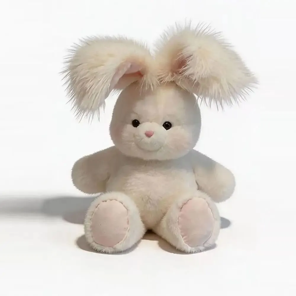 Bantal Boneka Boneka Arnab Lembut Sokongan Emosi 17.7 inci Boneka Binatang Boneka dengan Telinga Panjang Mainan Boneka Comel — image 8