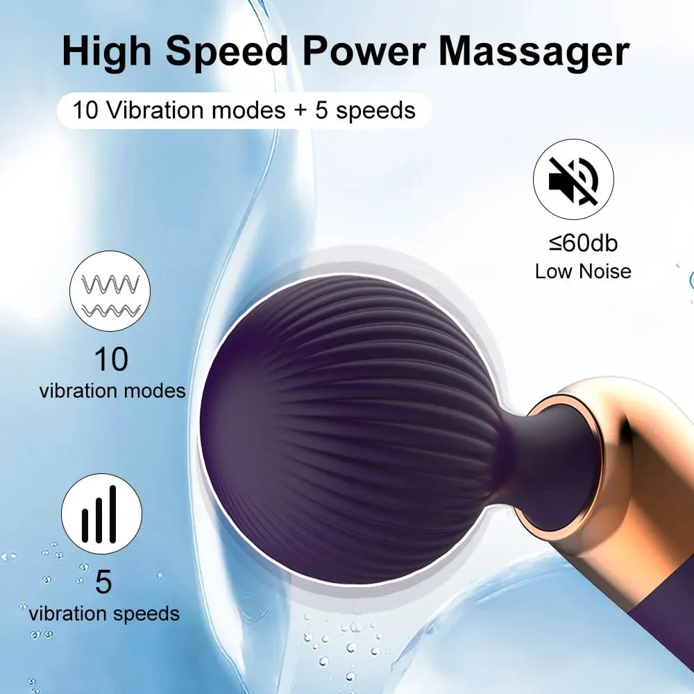 Powerful Vibrator 20 Speeds Clitoris G-Spot Stimulation AV Wand Stick Massager Dildo Masturbator Erotic Sex Toys for Adults 18 — image 2