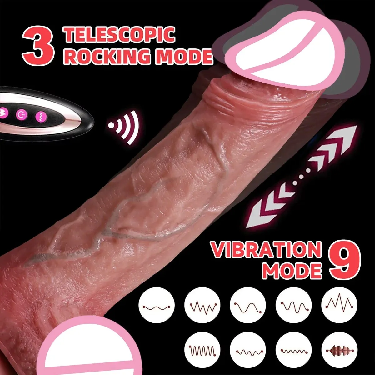 Vibrador realista para mulheres, masturbação, plug anal, penetração, impulso anal, pênis, vibrador, sexy, brinquedos sexuais adultos — image 2