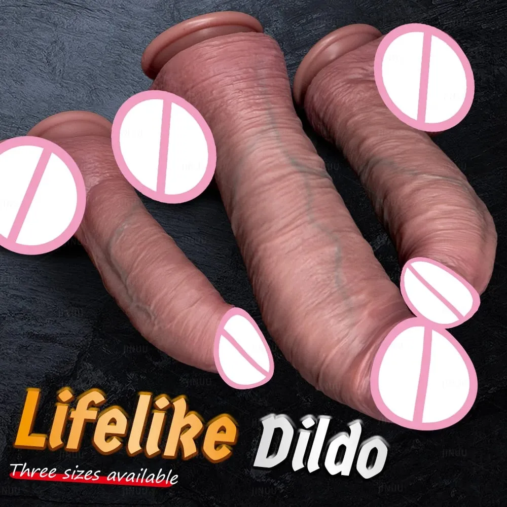 Thick Dildos Realistic Silicone Strapon Dildo Women Sex Toys G-spot Masturbation Big Penis Dick Strap on Anal Dildo Lesbian 18+ — image 2