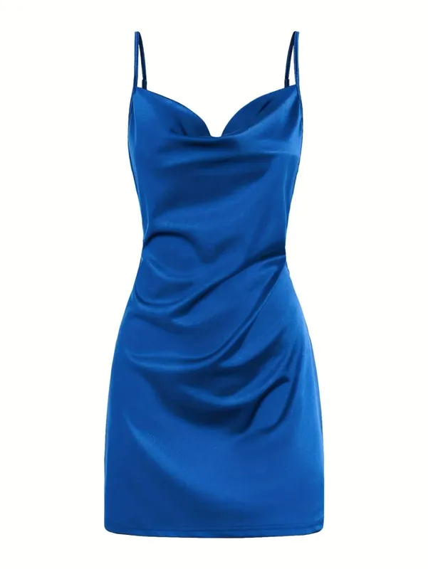 2024 Lady Va Voom Satin Höfthängselklänning dam — image 7