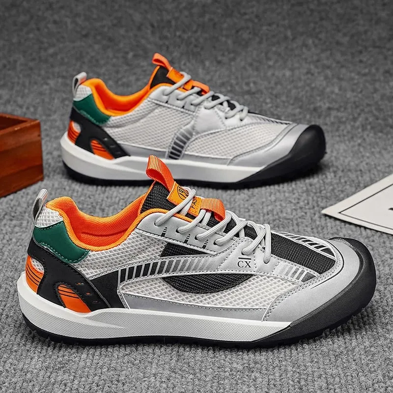 Sneakers Kasual Lelaki Selesa Bernafas Ringan Kasut Sukan Berjalan Bergaya Bergaya Tahan Pakai — image 3