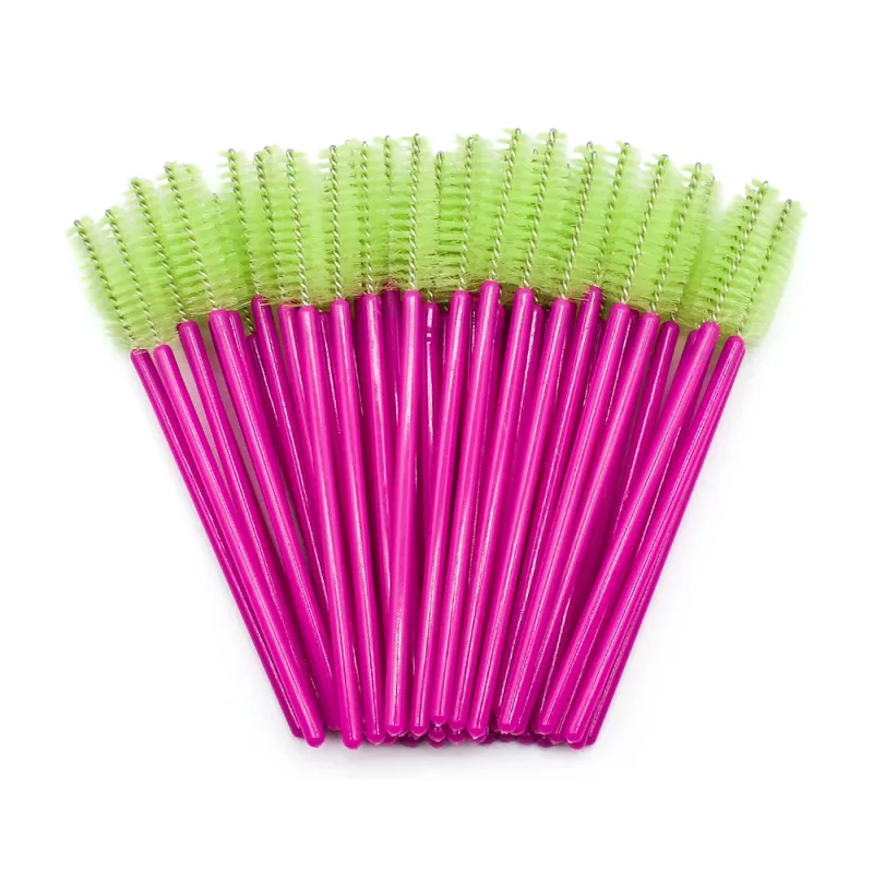 50pcs Disposable Eyelash Brushes Extension Rose Red Eyebrow Brush Mascara Wand Eye Lashes Cosmetic Tool Set Makeup Beauty — image 12