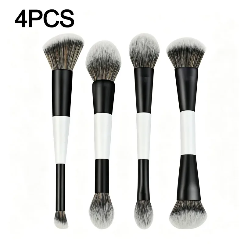 Multifunctional Make Up Brush Double Ended Angled Foundation Makeup Brushes Blush Make Up Brush Wood Handle Cosmetic Tool HZS35 — image 12