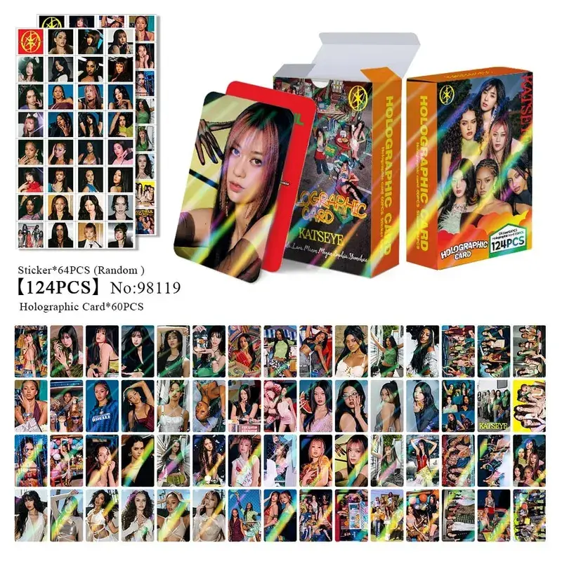 92pcs KATSEYE New Album PINKY UP Photo Card Photocards Stickers Kpop Merch Lomo Cards Set Fans Collection Cards Gifts — image 18