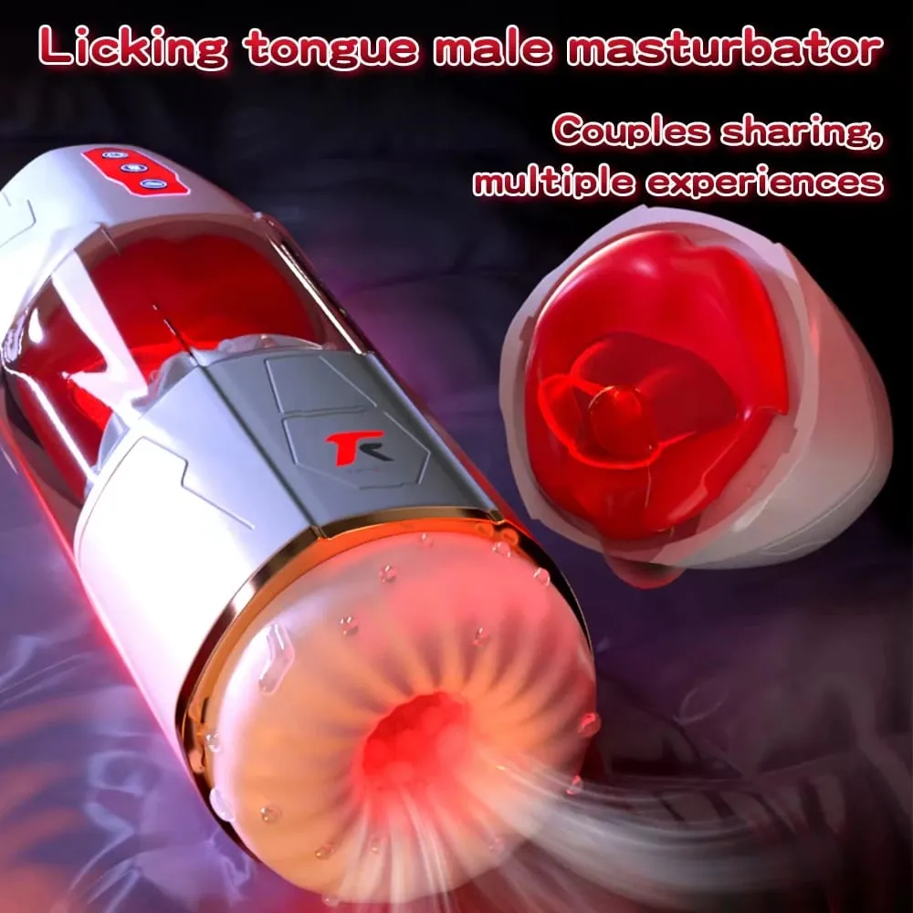 Mga Awtomatikong Lalaking Masturbator-na may 10 Pagsipsip at Pagdila ng Dila at Pag-vibrate na Mode ng Blowjob Masturbation Cup Mga Sex Toy para sa Mga Lalaking Coupe — image 4