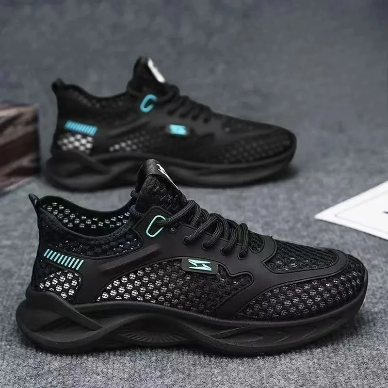 Sapatos casuais para homem versátil confortável malha sola macia tênis de corrida ao ar livre na moda sapato esportivo masculino — image 2