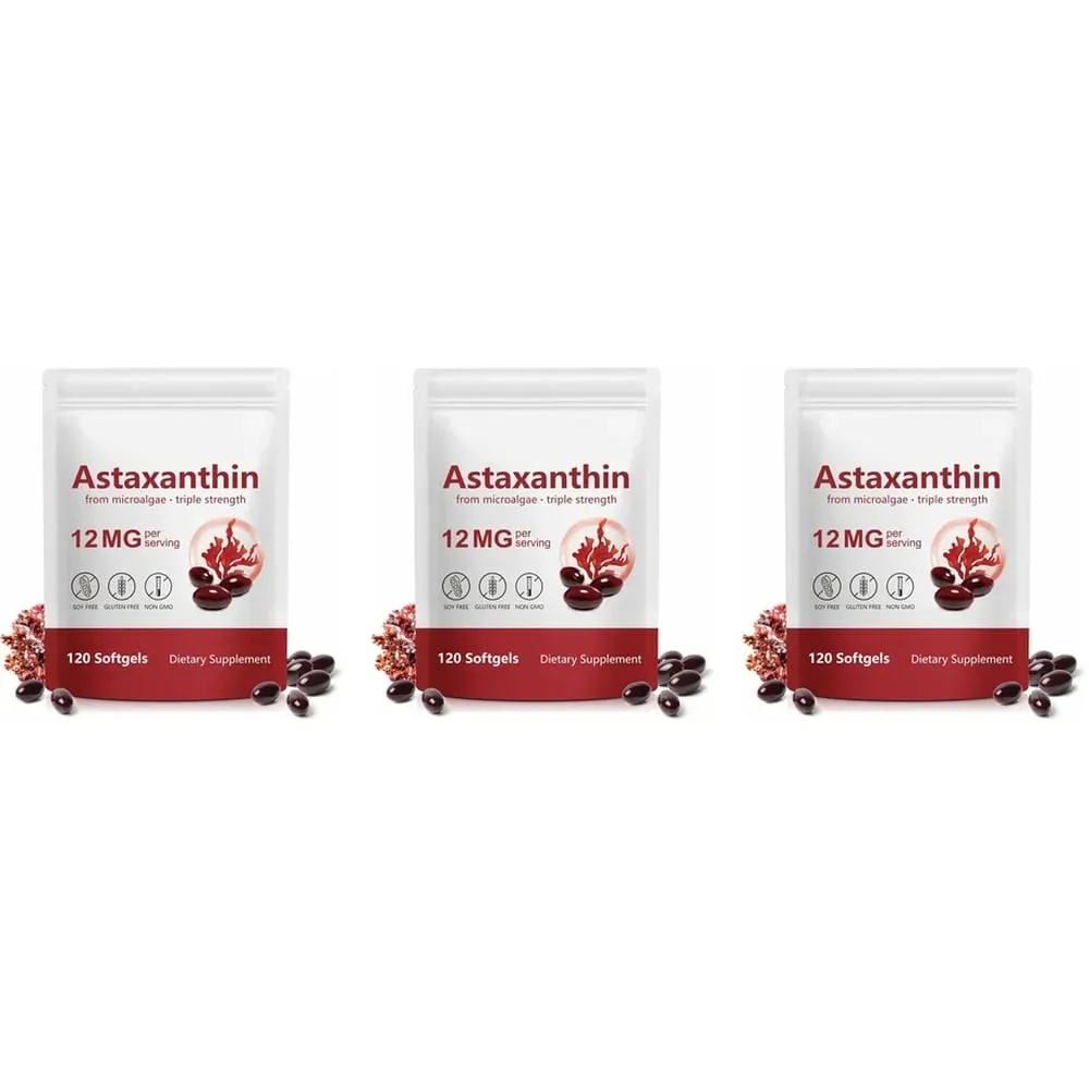 Astaxanthin 12mg Softgels Triple Strength Antioxidant Support for Skin Eye Joint & Immune Health – 120 Count 4‑Month Supply — image 9
