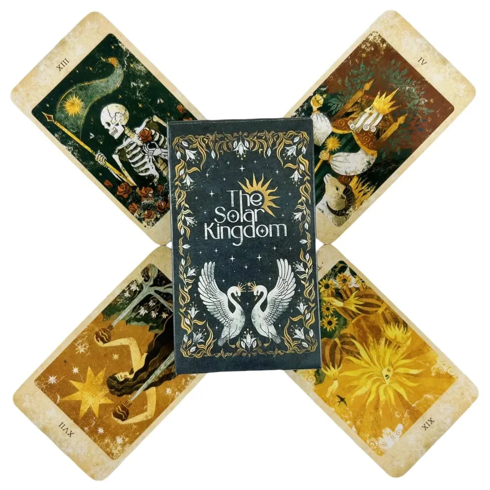 1/3/5 Pcs The Solar Kingdom Tarot Deck Oracle Set Divination English Versions Edition Board Playing Game Wholesale — image 4