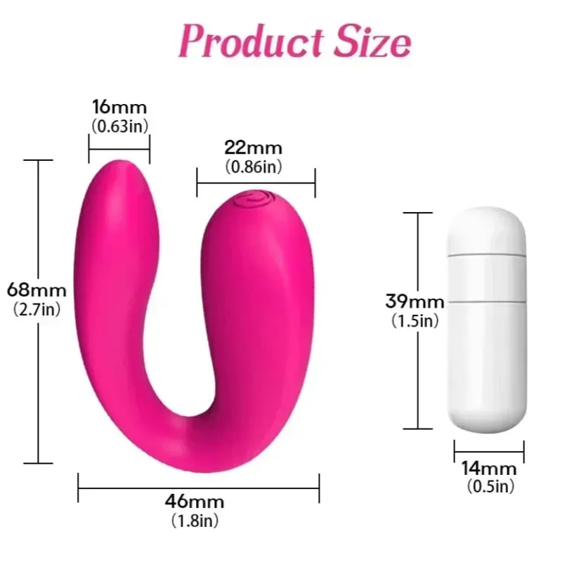U-Form Klitorisstimulator Tragbarer weiblicher Vaginalvibrator G-Punkt-Massagegerät Kleiner leistungsstarker Kugelvibrator Tragbares Sexspielzeug — image 6