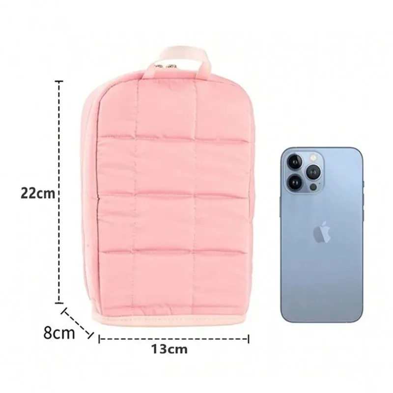 Standing Makeup Brushes Storage Bag Large Capacity Waterproof PU Leather Cosmetic Tools Organizer For Makeup Brushes Lipsticks — image 2