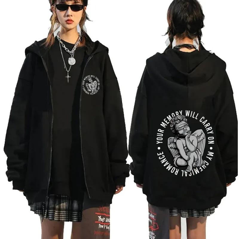Rock Band My Chemical Romance Mcr Dead Zipper Hoodie Black Parade Punk Emo Zip Up Sweatshirt Men Fashion Vintage Hip Hop Hoodies — image 12