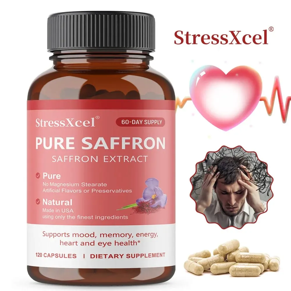 Saffron Supplement Protects Eye Health Improves Dull Skin Tone Promotes Blood Circulation and Boosts Metabolism — image 2