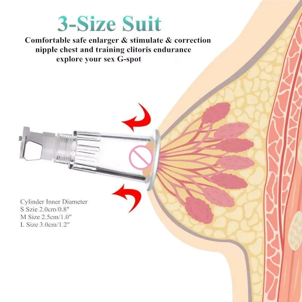 Manual buceta bomba de vácuo mama otário braçadeira mamilo otário estimulador sucção clitóris realce boquete brinquedos sexuais para lésbicas — image 2
