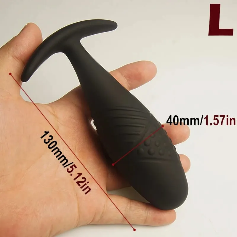 Silikon Anus Butt Plugs med avsmalnande bas för komfort Texturerade analsexleksaker Trainer Training Analplug Buttplug Butplug