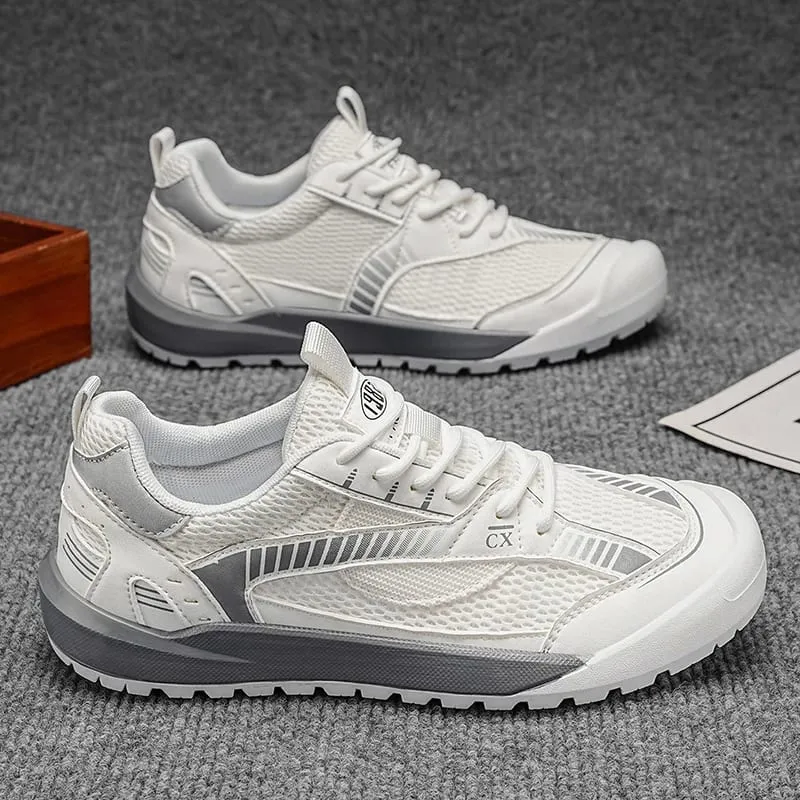 Sneakers Kasual Lelaki Selesa Bernafas Ringan Kasut Sukan Berjalan Bergaya Bergaya Tahan Pakai — image 4