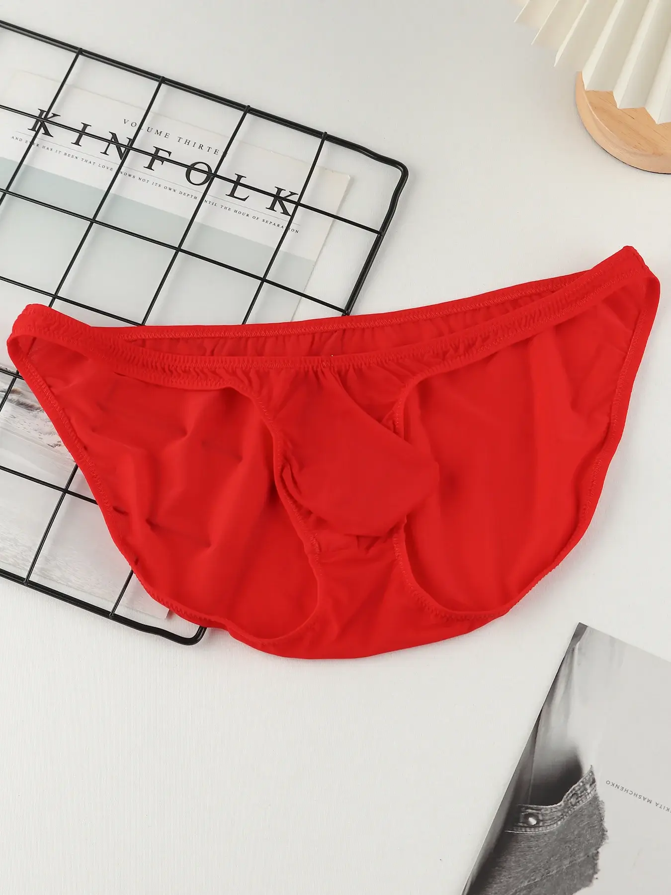 New Men's Underwear U convex Bag Hip Sexy Solid Color Bikini Men's Briefs Comfortable Breathable Quality Male Panties G6008SJ — image 21