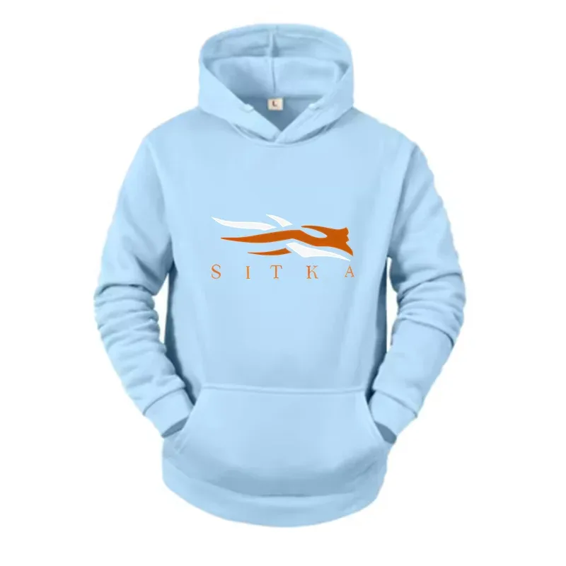2026 Bagong SITKA Letter Printed Fashion Men's Street Harajuku Y2K Autumn/Winter Hoodie Hip Hop Warm Sports and Leisure Clothing — image 7
