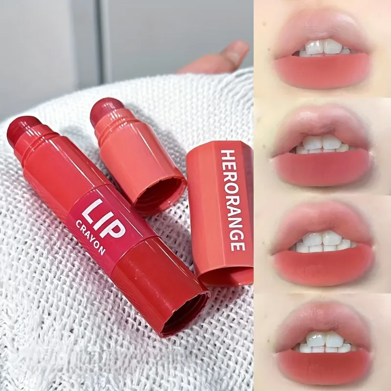 Herorange Mini Bullet Lipstick Four Colors DIY Gradient Matte High Pigment Long Lasting Transfer Proof Portable Lip Makeup