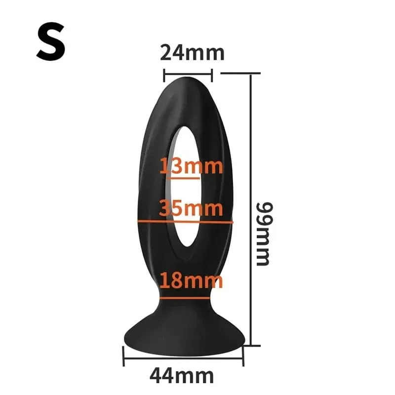 Wearable Silicone Anal Bead Butt Plug Prostate Massage Masturbation Sex Toys for Women Men Gay Adult Games Products 35/45/55 mm — image 8