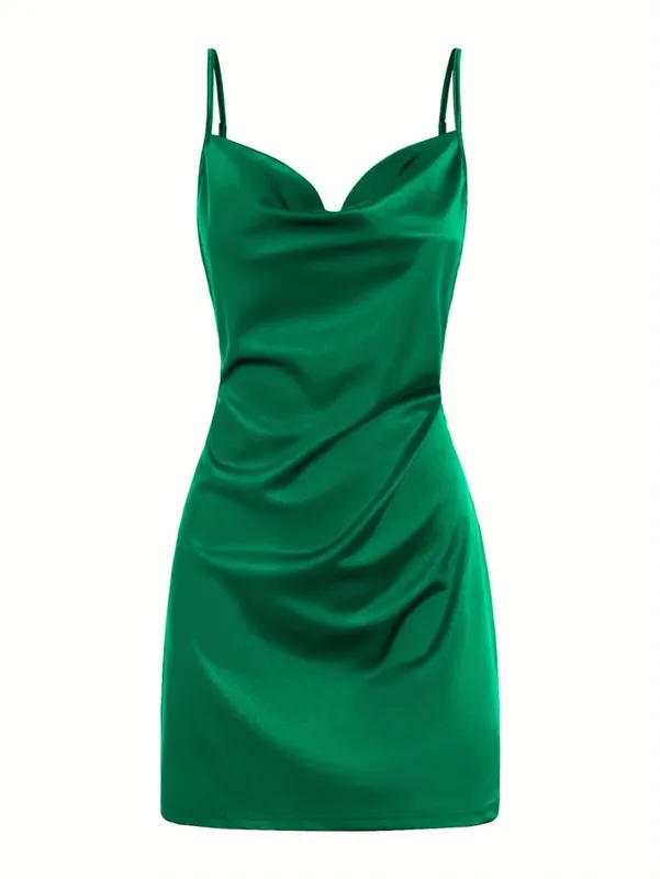 2024 Lady Va Voom Satin Höfthängselklänning dam — image 6