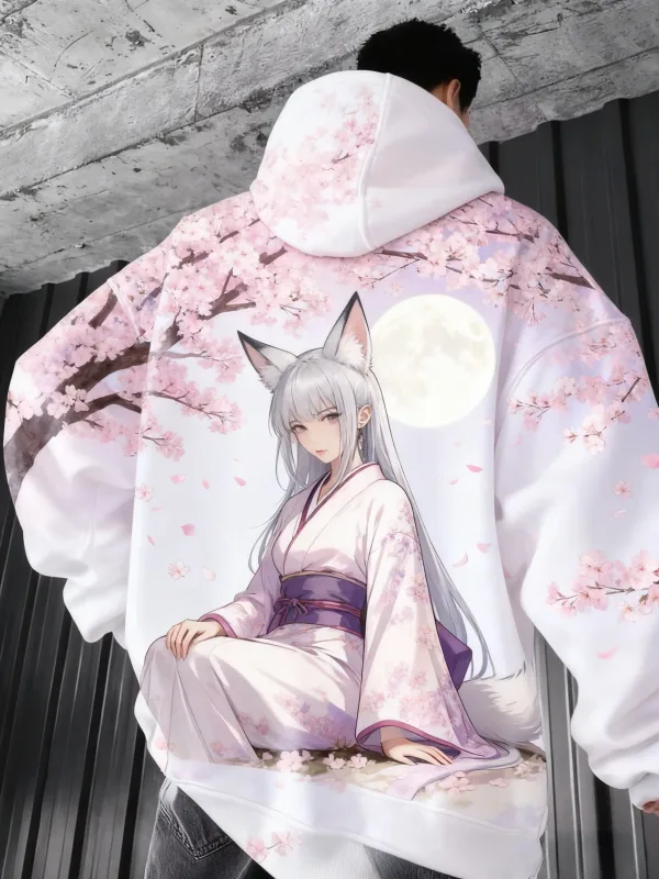 2026 quente anime menina volta padrão moletom casual manga longa com capuz pulôver impressão 3d topo moda oversized hoodies masculinos — image 7