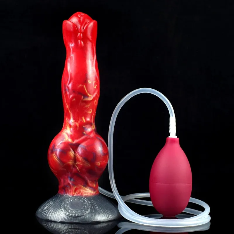 Ejaculation Anal Plug Dog Knot Dildo na may Malakas na Sucker Vaginal Stimulation Squirting Penis Erotic Adult Sex Toys 18+ — image 12