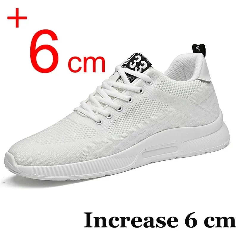 Men Increase Insole 6CM Sports Casual Height Shoes 48 Men Sneakers Elevator Shoes Hidden Heels Breathable Heightening Shoes — image 10