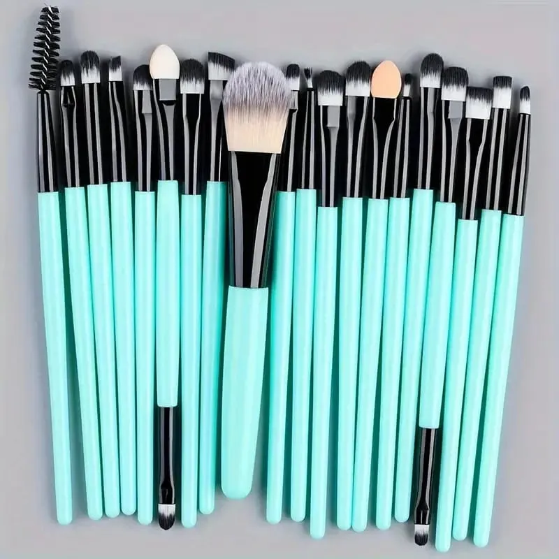 20Pcs Makeup Brushes Set Eyeliner Blending Cheeks Eye Cosmetic Foundation Brush with Makeup Sponge — image 11