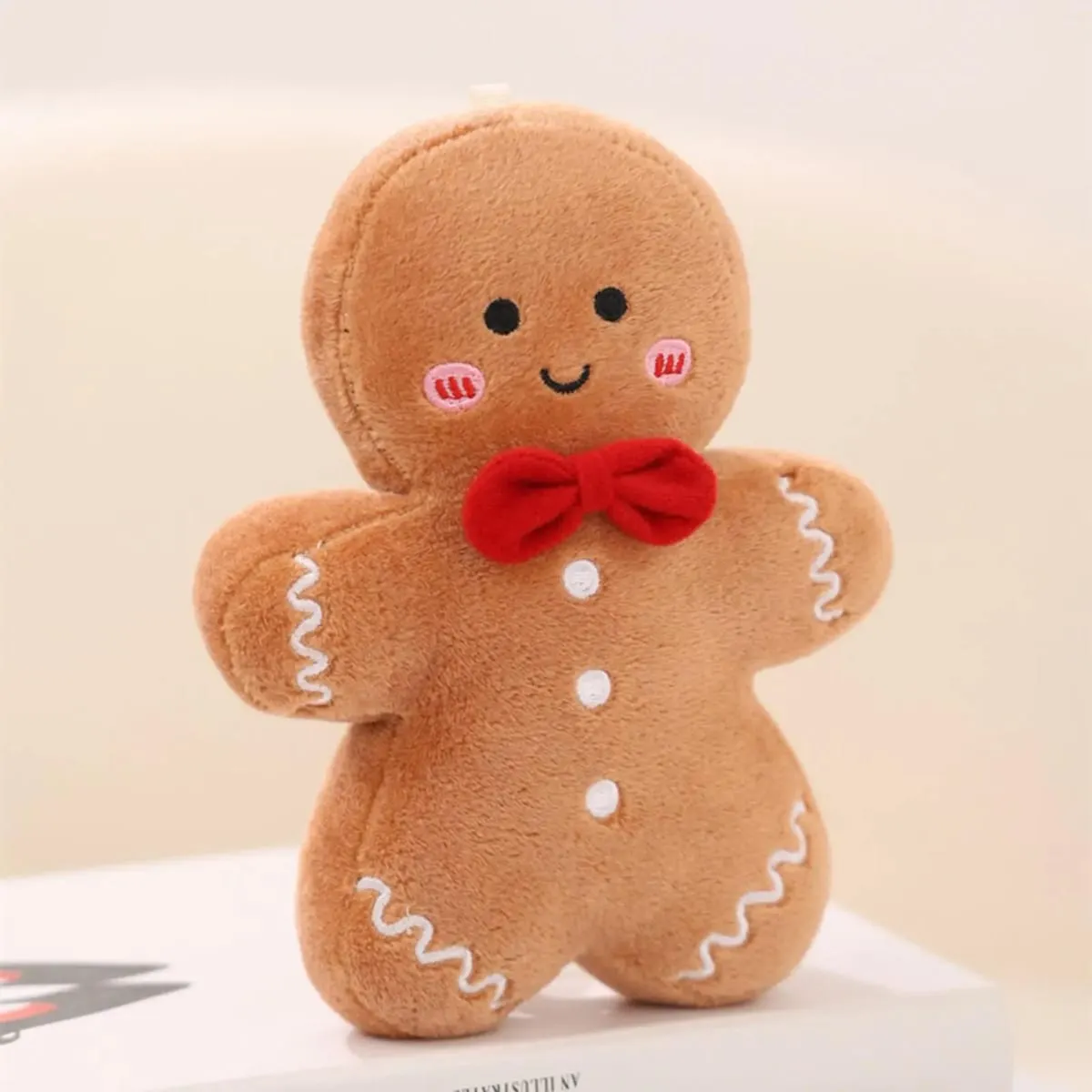 Smiling Gingerbread Man Christmas Throw Pillow Sofa Pillow Home Decoration Novelty Holiday Home Decor for Living Room — image 3