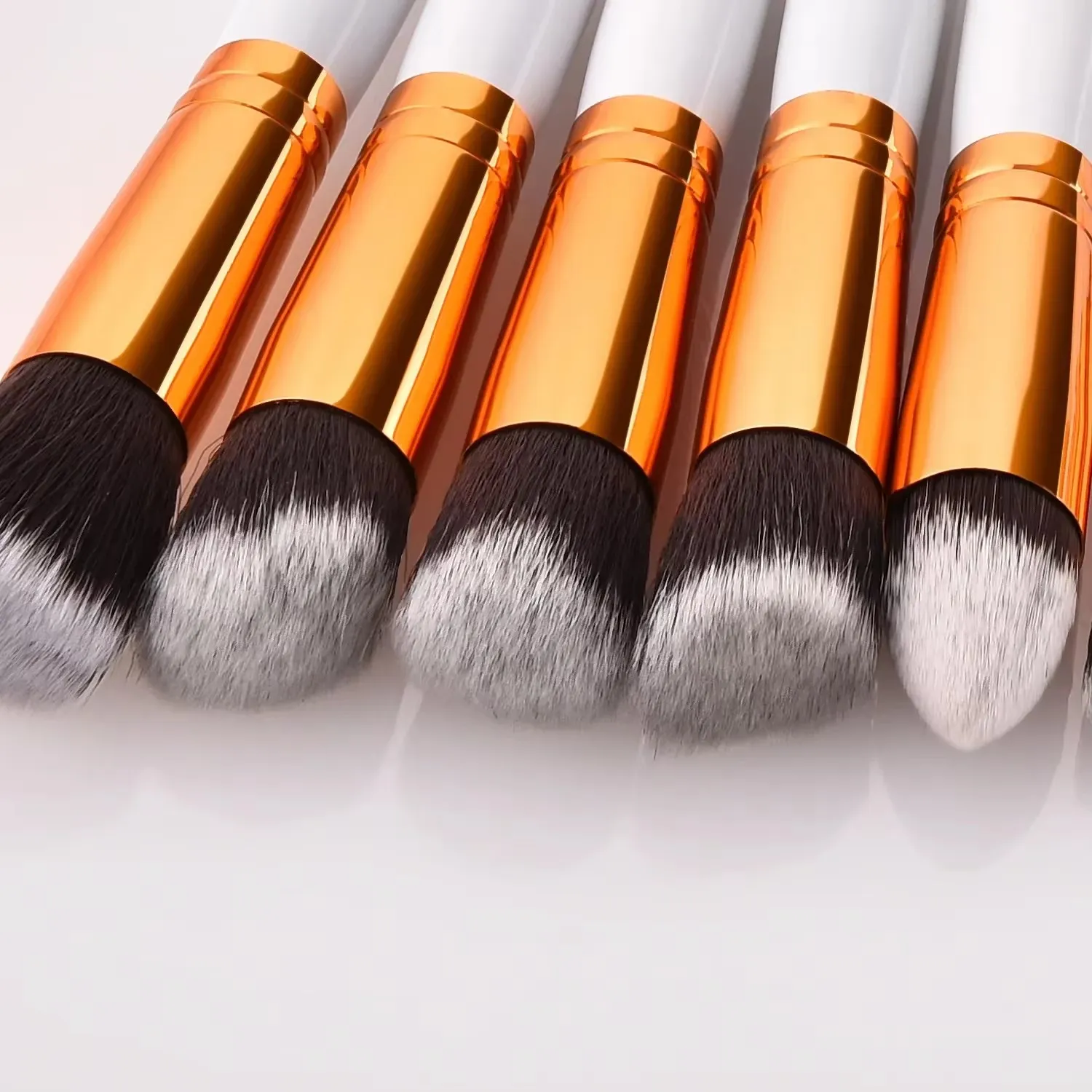 10PCS Makeup Brushes Set Professional Soft Bristles Eyeshadow Foundation Blending Brushes for Makeup Artists Pink White Black — image 6
