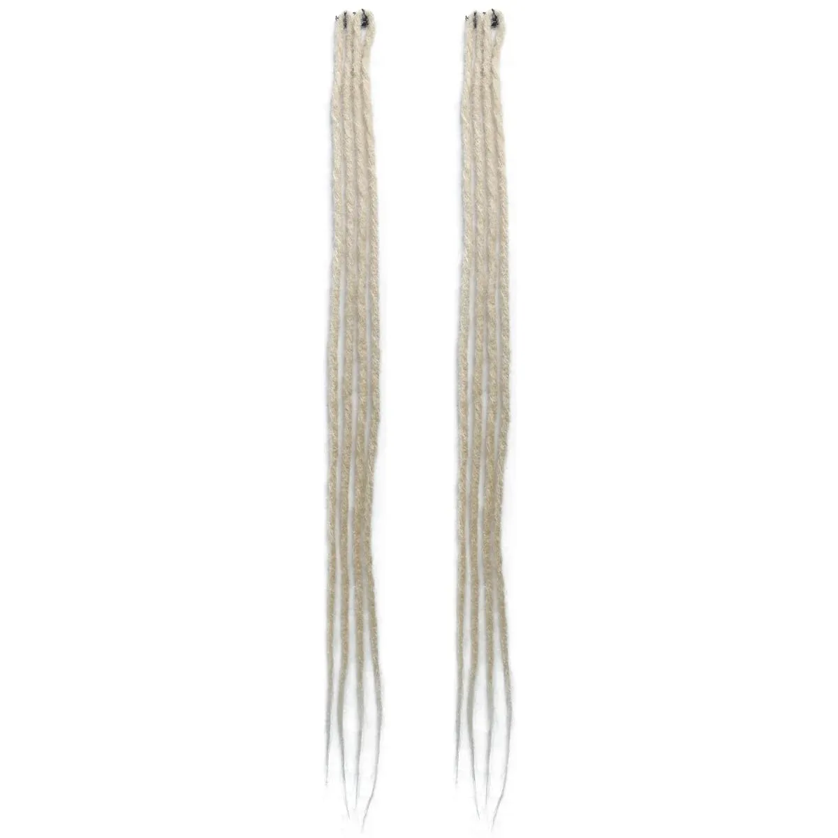 2Pcs Clip in Braid Hair Extensions Wig Synthetic Dreadlock Hair Pieces Bohemian Hair Accessories For Women Daily/Party Use — image 11