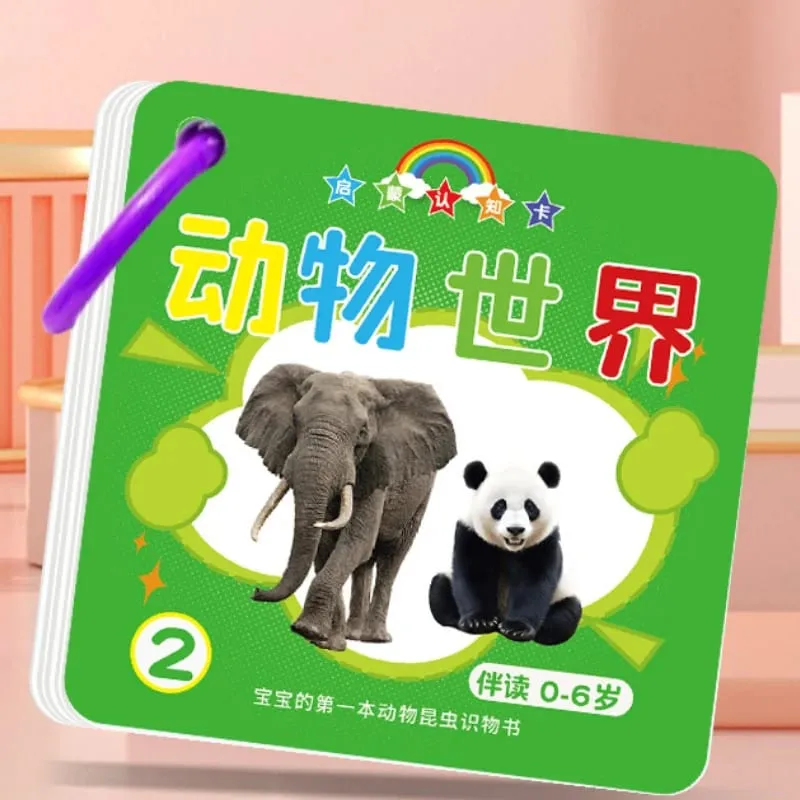 90 Pages Animal Fruits Numbers Card English&Chinese Characters Cards Learn Chinese Pinyin Literacy Cards — image 8