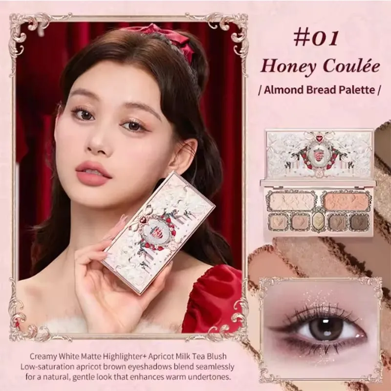 Flowerknows Strawberry Cupid All-In One Kotak Hadiah Makeup Kit Profesional Palet Swan Perona Pipi Blush Set Lip Cream Bunga Tahu — image 2
