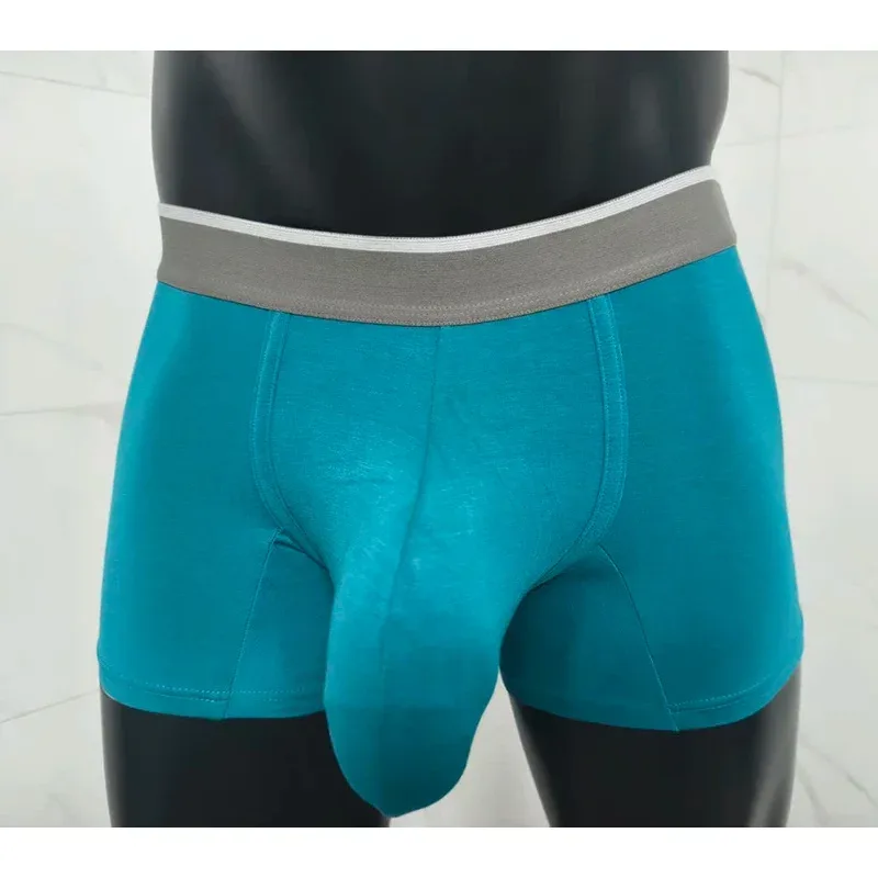 2026 Modal Masculino Boxer Shorts Grandes Bolsos Confortáveis Moda Sexy Roupa Interior — image 4