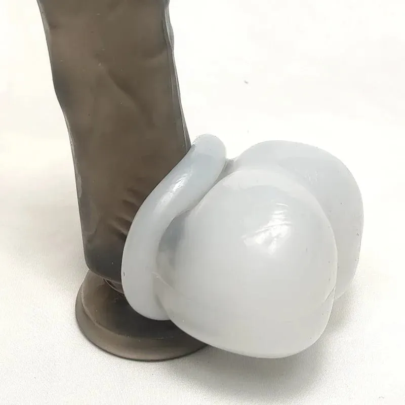 Penis Ring Scrotum Cock Ring Adults Sex Toys For Men Couple Scrotum Cage Ball Stretcher Soft Ejaculation Delay Erection Cockring — image 6