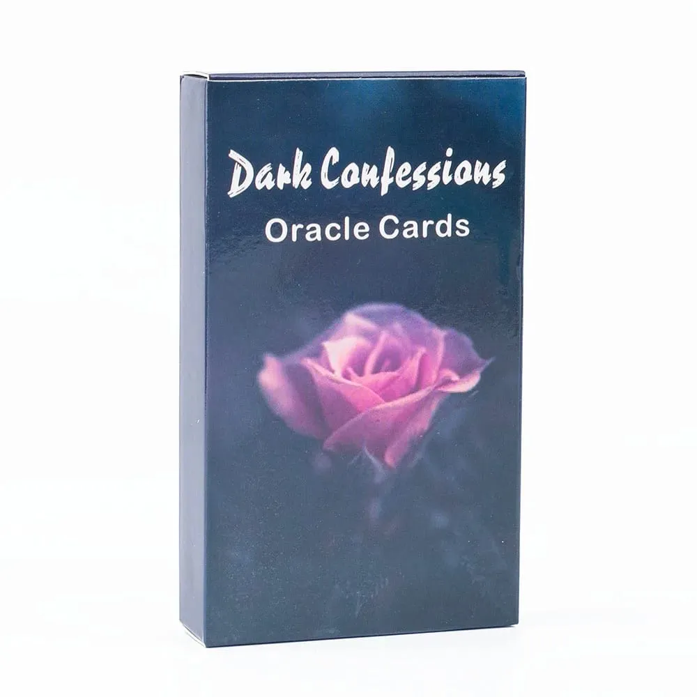 Dark Confession Twin Flame Oracle Cards 50Pcs Love Keywords & Messages Deck for Self-Reflection And Guidance