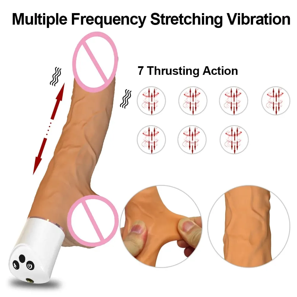 Y-Pao Automatic Heating Thrusting Dildo Vibrator Powerful Telescopic Massager With Suction Base Remote adult sex toys 18+