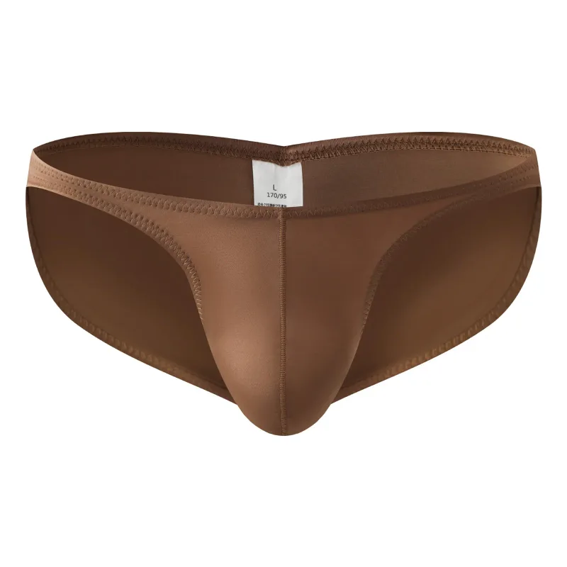 Mga Panlalaking Low Rise Gym Brief Makinis na Satin Sport Training Underwear Bodybuilding Ultra Manipis Mabilis na Dry Fitness Workout Nakakaangat ng Puwit