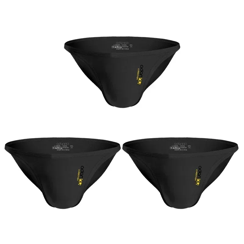 Men Modal Low‑Rise Briefs Sexy Solid Color Simple Triangle Underwear Sports Breathable Comfortable Male Panties — image 34