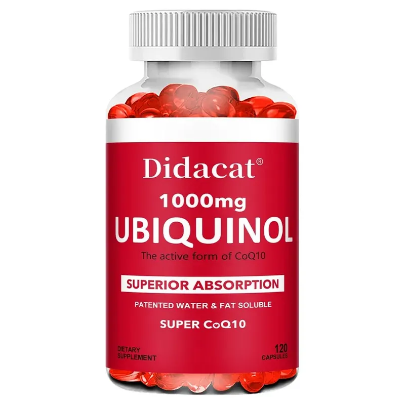 Ubiquinol CoQ10 Vegetable Softgels 1000mg Natural Antioxidant Supplement Cardiovascular Skin & Energy Wellness Support — image 8