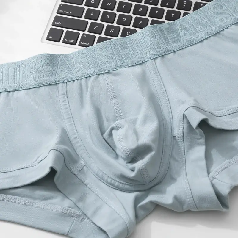 Men's Breathable Cotton Boxer Shorts U-Convex Pouch Low-Waist Soft Stretch Underwear for Daily Casual & Intimate Wear — image 4