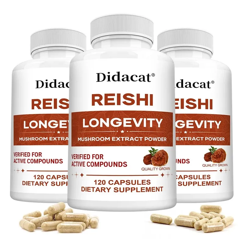 Reishi Extract Mushroom Supplements - Helps Boost The Immune System Supports Heart Health and Improved Sleep and Relaxation — image 12